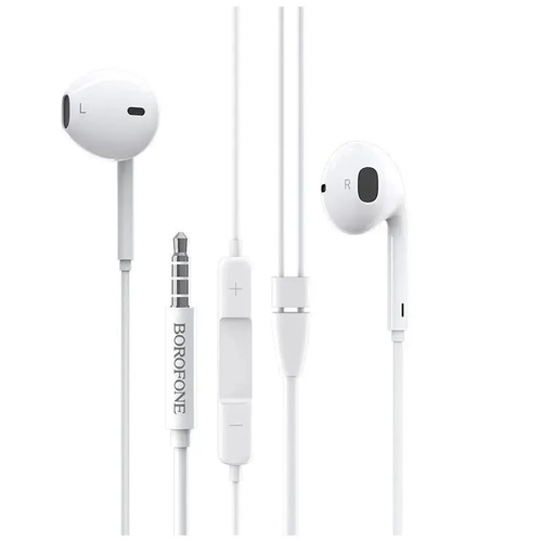 Гарнитура BOROFONE BM30 35 мм вкладыши 12м белый 540₽