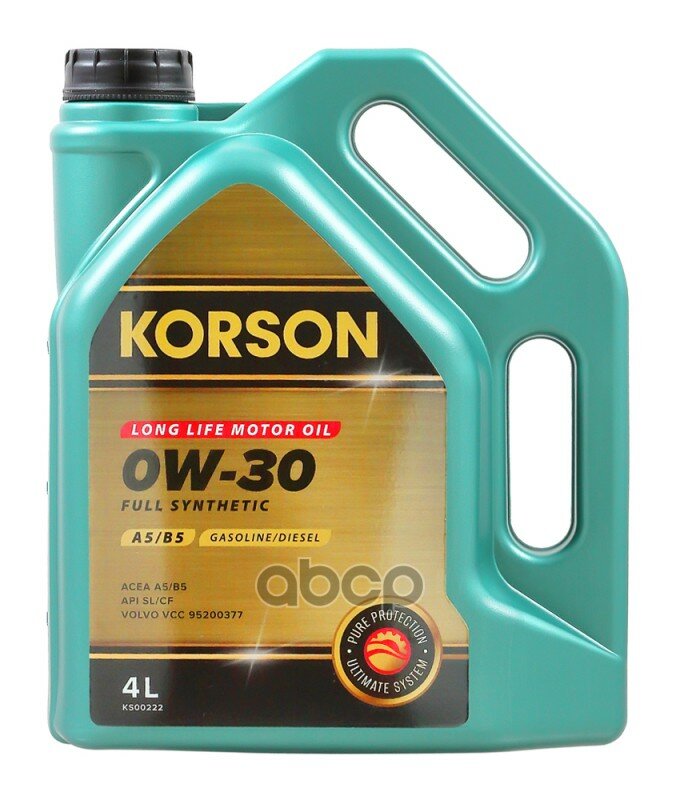 Korson 0W-30 Full Synthetic A5/B5 4Л (Синт. Мотор. Масло.)