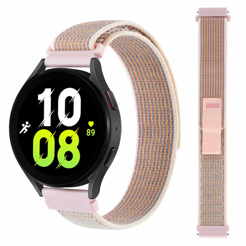 Ремешок нейлоновый Trail Loop для часов 20 мм Garmin, Samsung Galaxy Watch, Huawei Watch, Honor, Xiaomi Amazfit, 01 песочный
