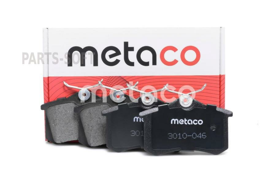 METACO 3010-046 Колодки тормозные задние дисковые к-кт Renault Megane II (2003-2009), Renault Fluence (2010>)