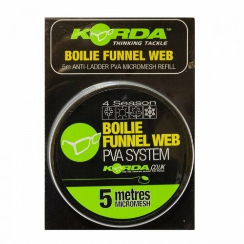 Сетка KORDA PVA запасная Funnel Web Micromesh 5м 500ml pear shaped plastic separatory funnel with ptfe stopper pp separating funnel laboratory supplies