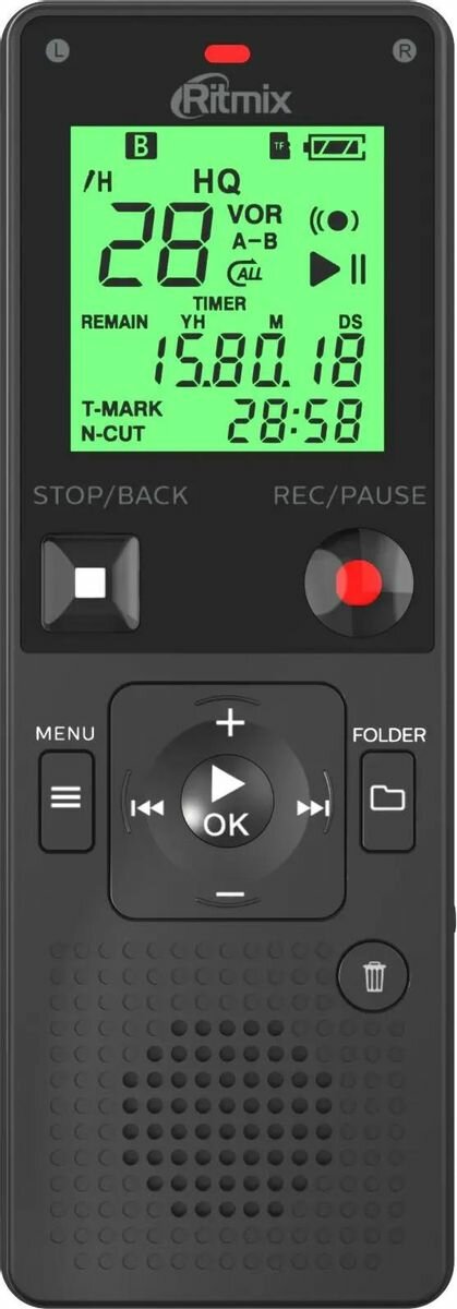 Диктофон RITMIX RR-820 16Gb Black