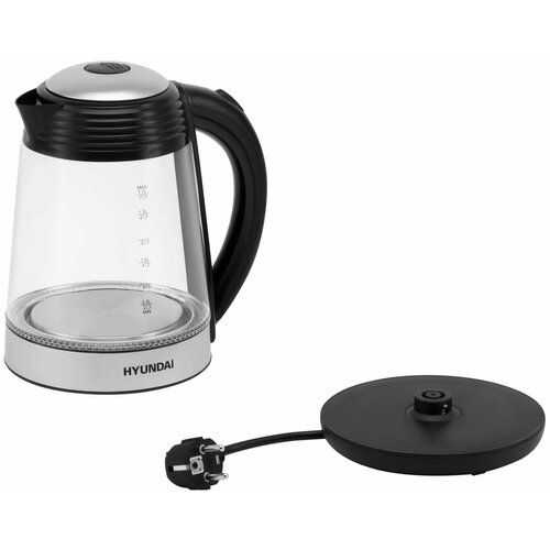 Чайник Hyundai HYK-G3805 белыйпрозрачный 168700₽