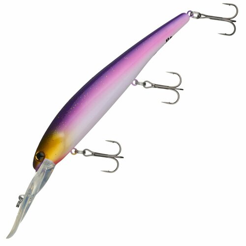 Воблеры для троллинга Bandit Walleye Deep 120 F цв. B43 Purple Back Gold Head, 17,5 гр 120 мм, на щуку, судака, минноу / всплывающий, до 8,2м