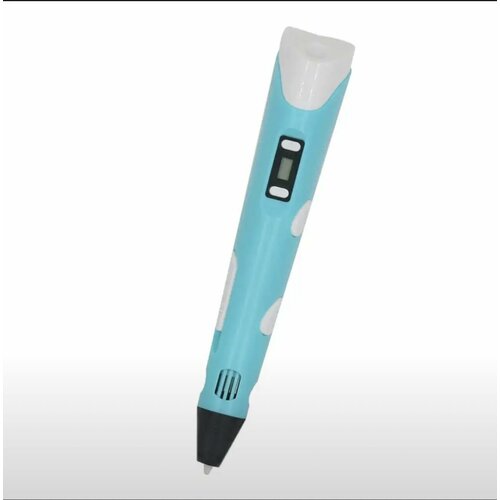 3D ручка 3DPEN-2 голубая с набором пластика PLA для 3д рисования