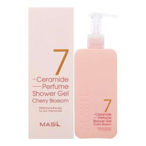 MASIL 7 CERAMIDE PERFUME SHOWER GEL CHERRY BLOSSOM Парфюмированный гель для душа с керамидами и ароматом цветка вишни