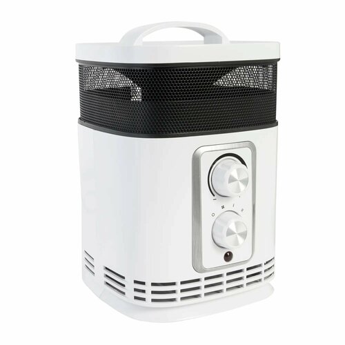 Тепловентилятор керамический электрический Equation с механическим термостатом 1500 Вт бело-черный 470200₽