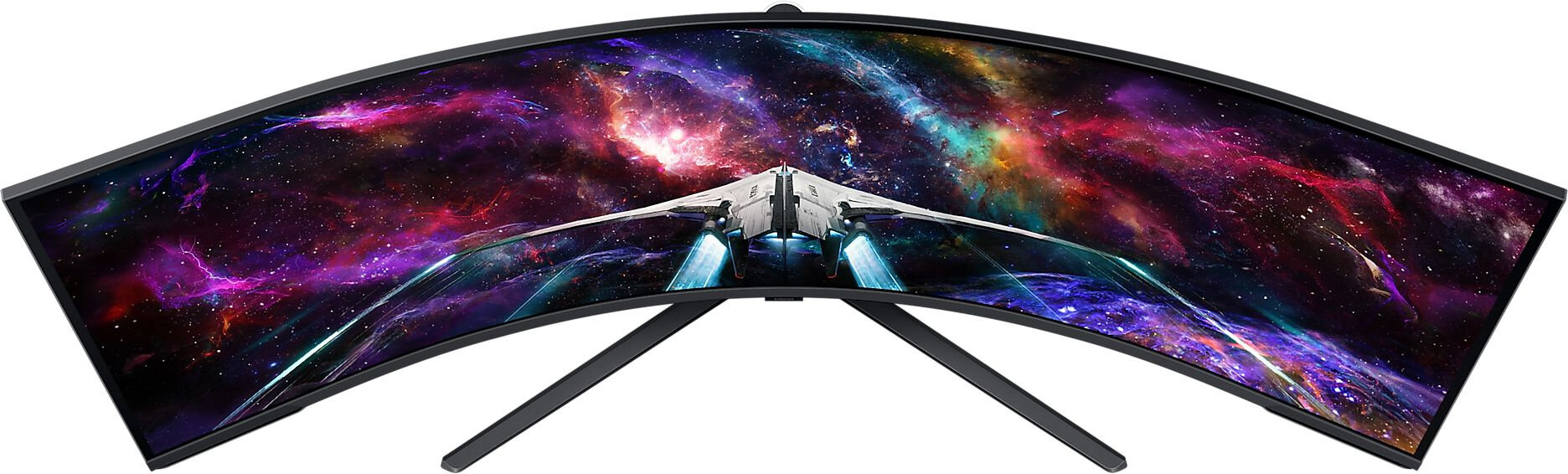 57" Монитор Samsung Odyssey Neo G9 S57CG952NI, 7680x2160, VA, 240Гц, 3хHDMI, 1хDP, изогнутый, черный [ls57cg952nixci] — фото 1