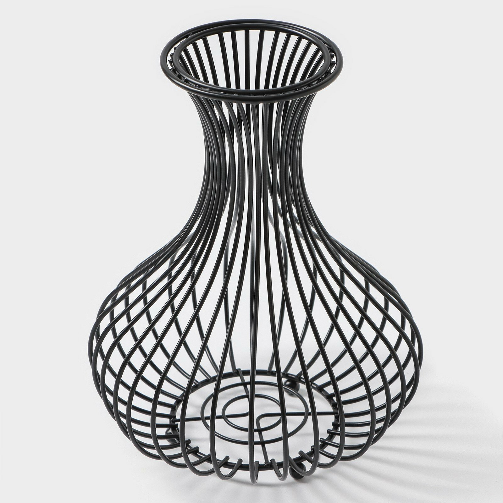 фото Корзина для пробок "Ваза Лофт" 18,2х18,2х23,4 см цвет черный