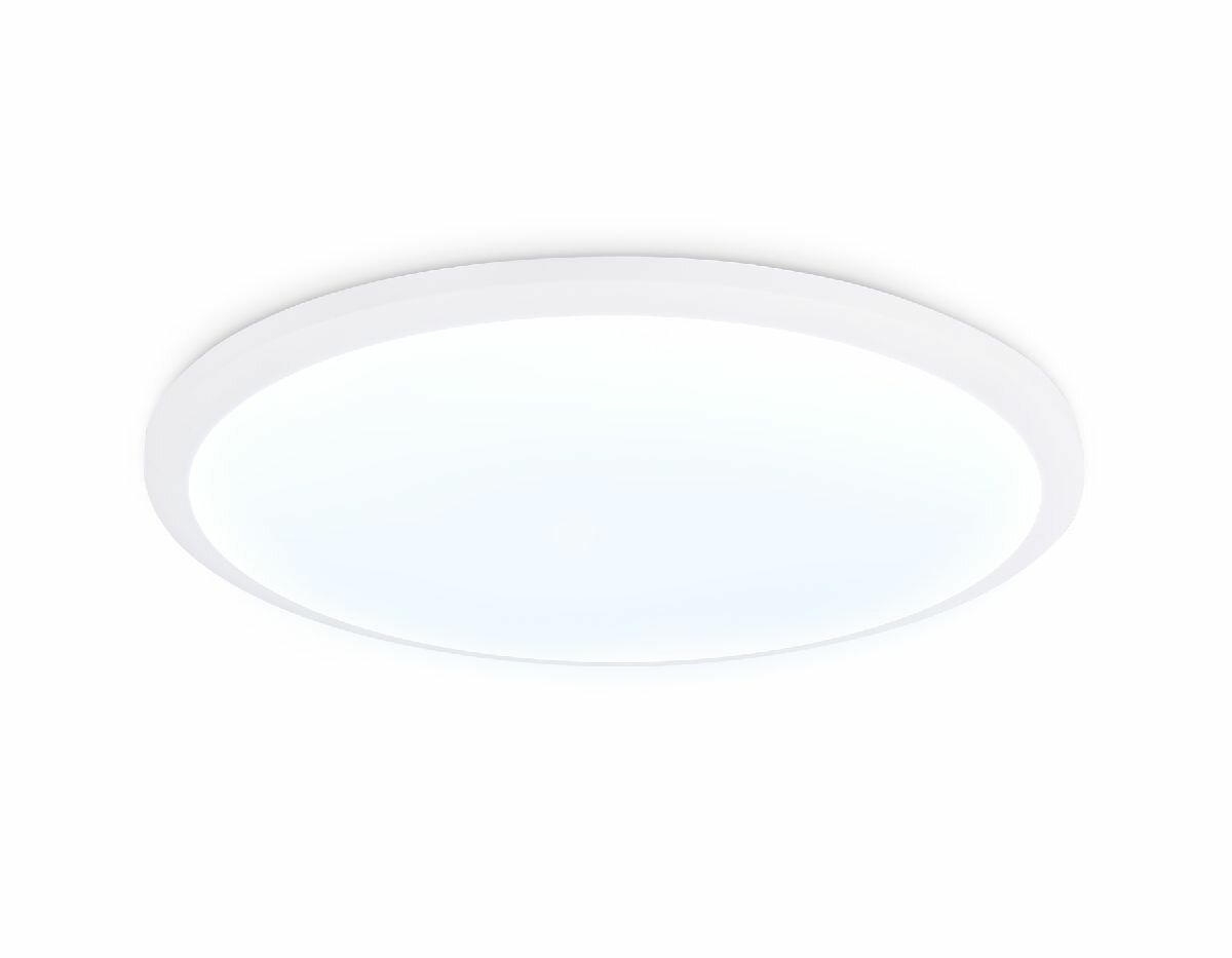 Потолочный светодиодный светильник Ambrella Light Orbital Air FZ1231 WH белый IP44 42W 6400К D370*55 (Без ПДУ)