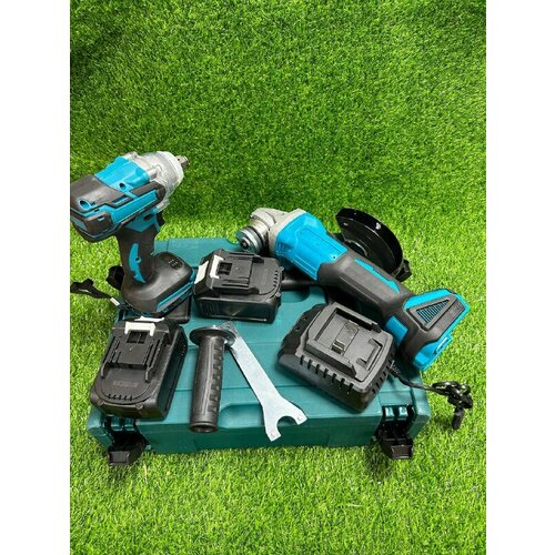 Набор электроинструментов 2в1 Болгарка УШМ Гайковерт 2 АКБ 999900₽