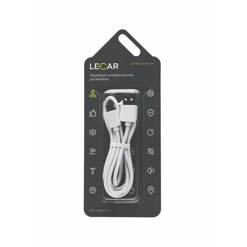 зарядный универсальный датакабель usb typec lecar lecar000055209 lecar арт lecar000055209 Зарядный датакабель USB-Type-C нейлоновая оплётка (LECAR)