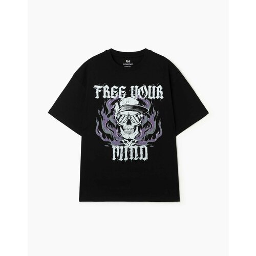 фото Футболка gloria jeans, размер 8-10л/134-140, черный