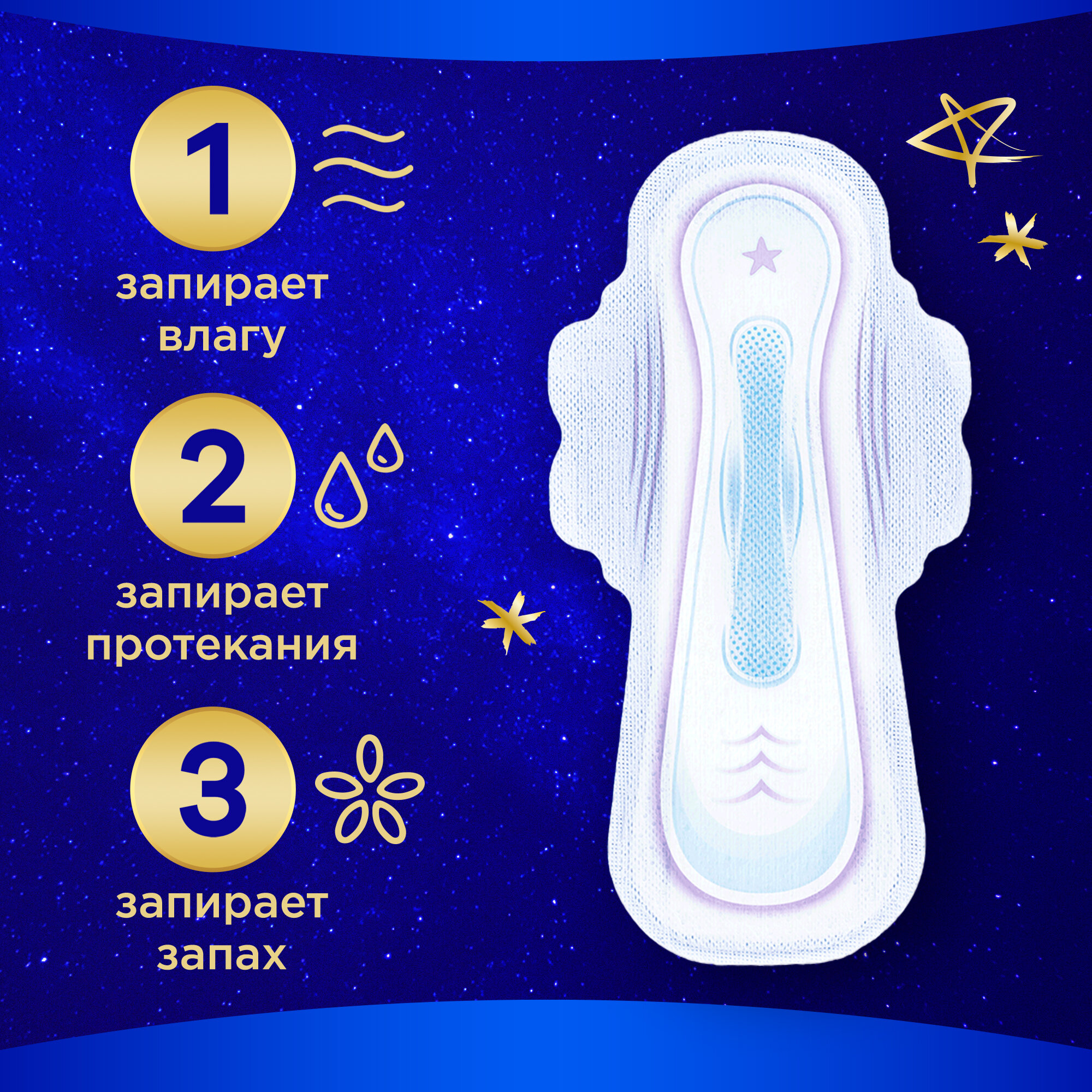 Прокладки Always Ultra Secure Night, ночные, экстра защита, 7 капель — фото 1