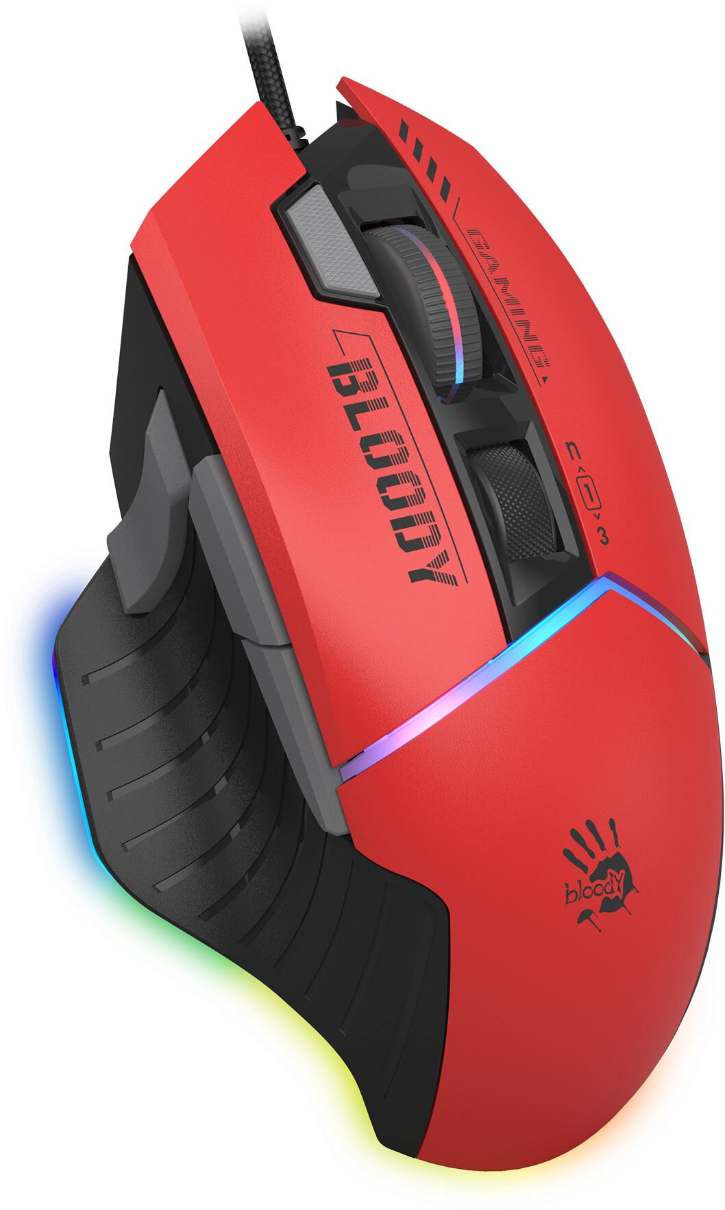 Мышь A4Tech Bloody W95 Max Sports, красный/черный (w95 max sports red) - фото №9