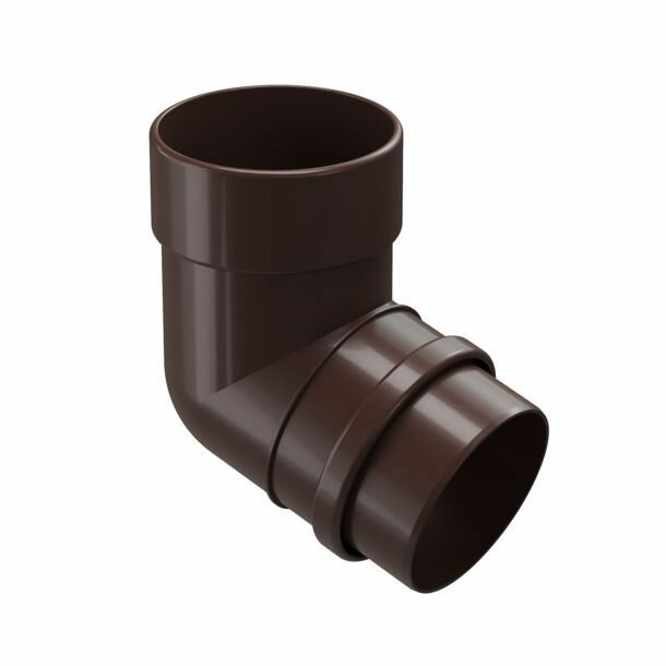 Колено водосточной системы Docke LUX, 72 градуса, цвет шоколад, 2 шт. — фото 1