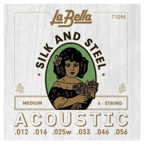 Струны для акустической гитары La Bella 710M 12-56