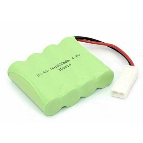 Аккумулятор Ni-Cd 4.8V 1800 mAh AA Flatpack разъем EL-2P аккумуляторы ni mh aa трофи 2100 mah 2 шт