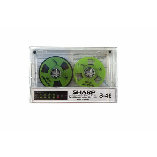 аудиокассета sharp s 90 Аудиокассета Sharp GF-800 с зелёными боббинками