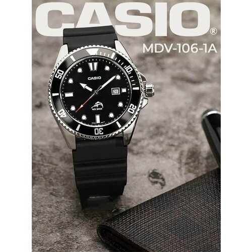 фото Наручные часы casio, серый, черный