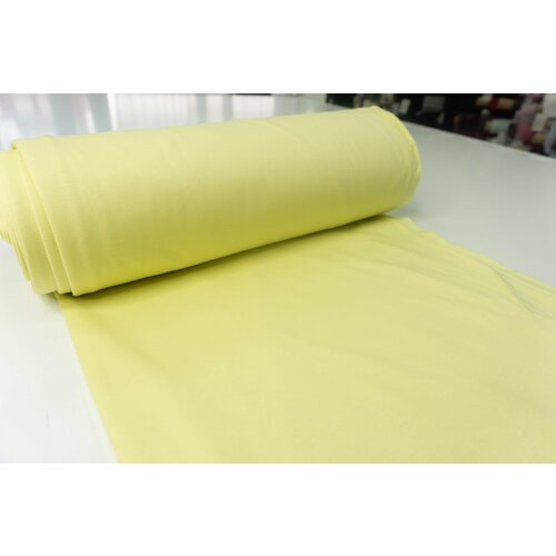 Ткань Трикотаж желтый лимонад люкс