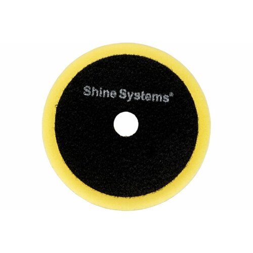 Shine Systems RO Foam Pad Yellow - полировальный круг полутвердый желтый, 75 мм