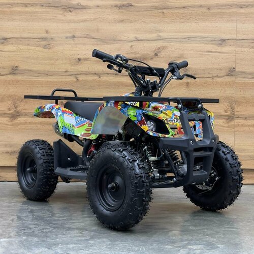 Детский бензиновый квадроцикл MOTAX ATV Mini Grizlik X-16 с электростартером, бомбер