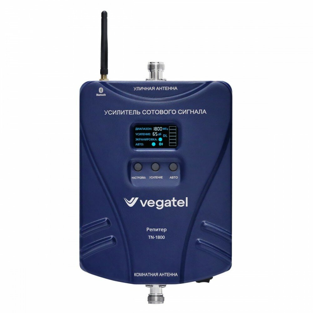 Репитер VEGATEL TN-1800. Усилитель сотовой связи 2G и интернета 4G LTE. Площадь действия до 350 м2