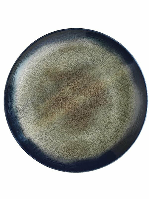 Тарелка мелкая KUTAHYA Nanocream Dark Blue круглая, 30 см