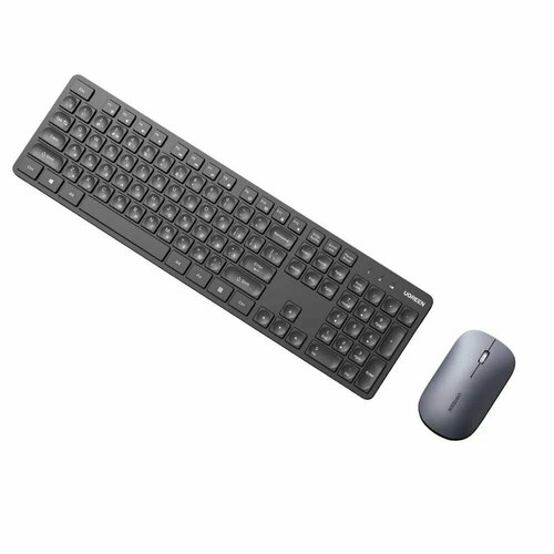 Комплект проводная клавиатура мышь UGREEN MK004 Keyboard and Mouse set с кабелем USB черный 2414₽