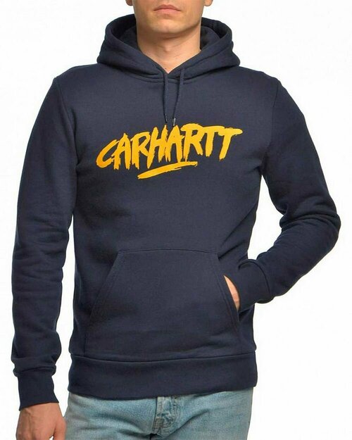 Толстовка carhartt, размер S, желтый, синий