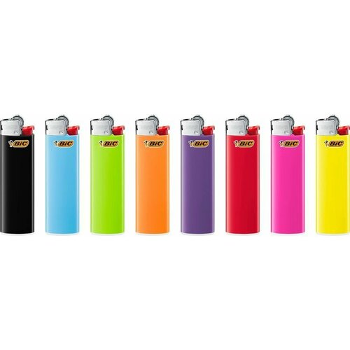 Зажигалка BIC J3 Миди (Бик), набор 20 шт. разноцветный