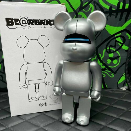 Игрушка Bearbrick Duft Pank 28см Серебро