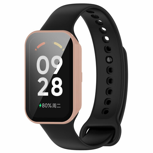 Защитное стекло для Xiaomi Mi Band 8 Active, розовое