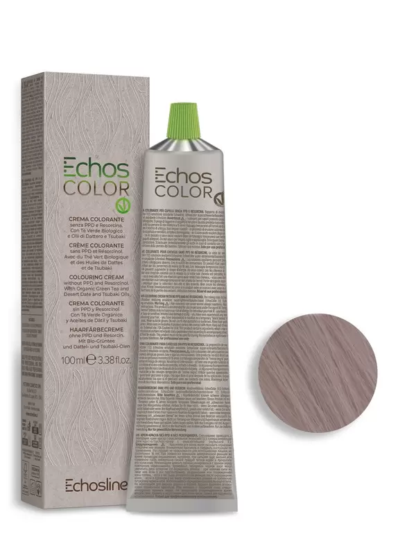 Echosline Echos Color VEGAN Стойкий, перманентный краситель, 11.72 холодная слоновая кость- платиновый, 100 мл