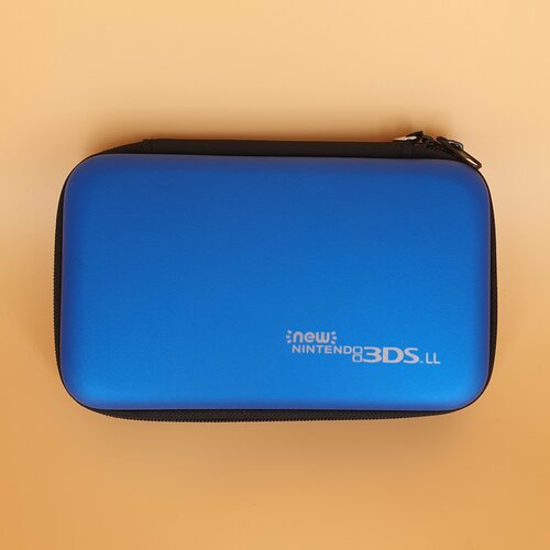 Чехол для Nintendo 3DS XL NEW с логотипом для консоли и аксессуаров (синий) ml1 hsabat 3ds ll 3300mah battery for nintendo 3ds ll for nintendo 3ds xl batteries