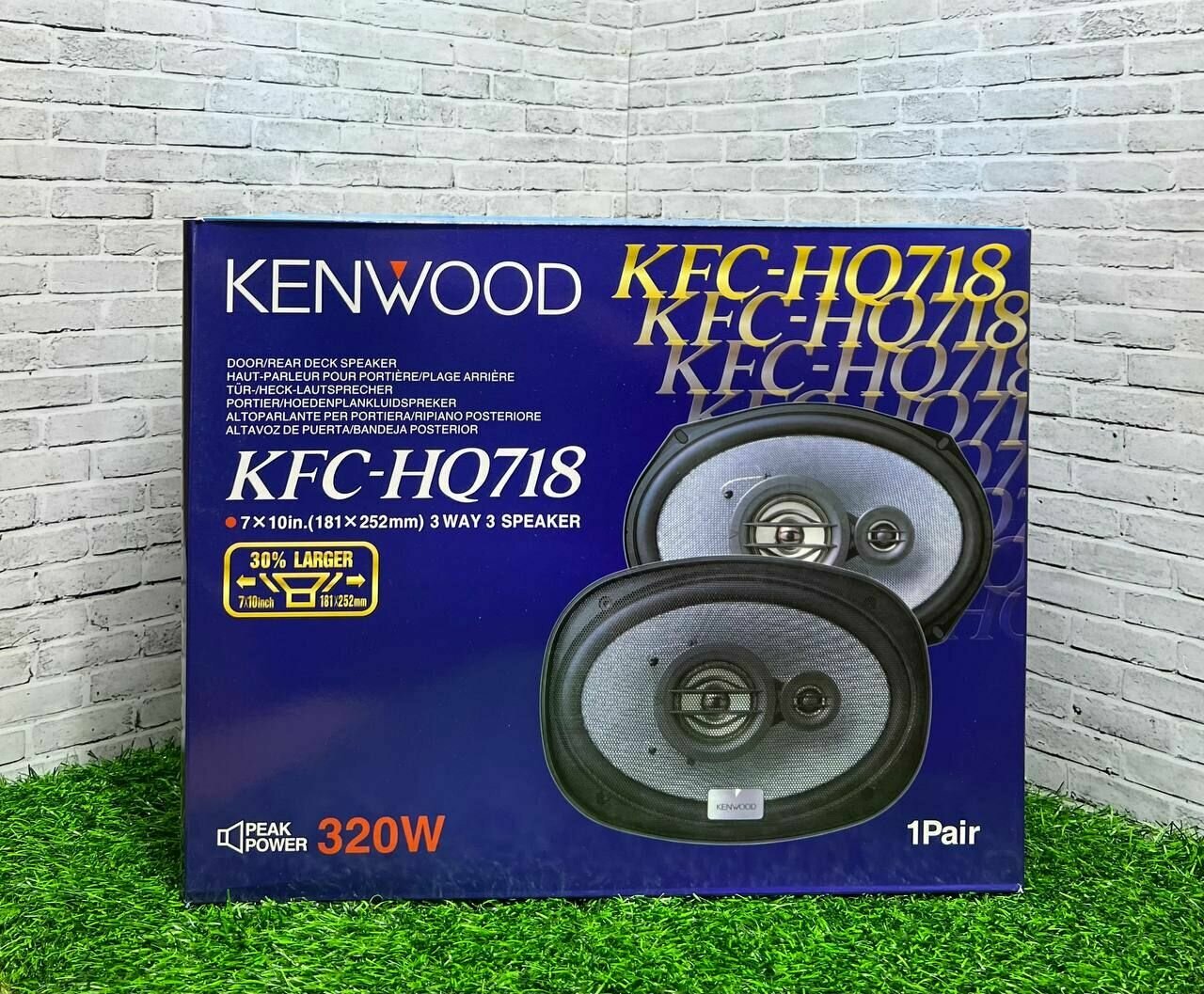 Колонки автомобильные Kenwood KFC-HQ718, 18x25 см (7x10 дюйм.), комплект 2 шт.