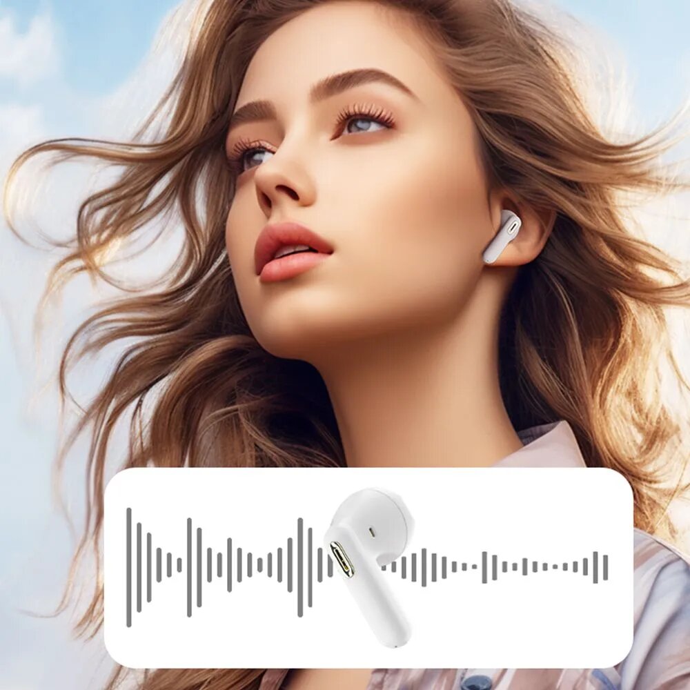 Беспроводные наушники ROCK S3 Mini Wireless Bluetooth Earphones голубые — фото 1
