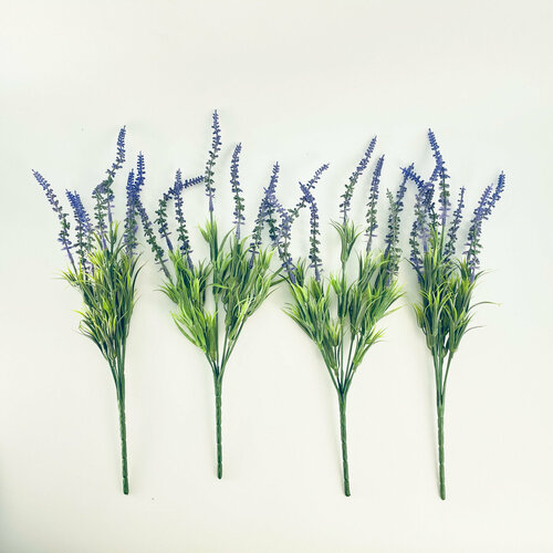 Букет лаванды искусственный 30см, 4 ветви