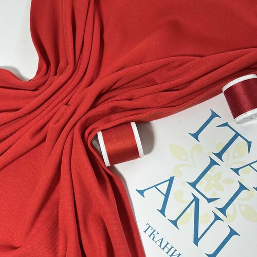 Трикотаж круговой вязки/хлопок/эластан/1 м*0,58 м/Италия