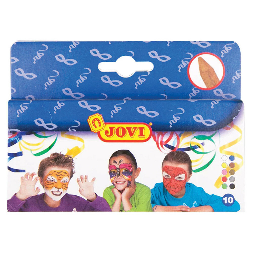 Грим для лица JOVI (Испания) 10 цветов пигментированный воск картонная упаковка 176 1 шт