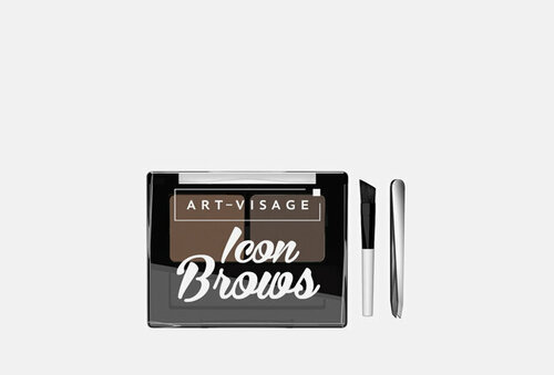 Двойные монохромные тени для бровей ICON BROWS