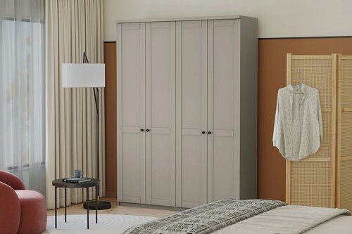 Изображение товара Шкаф распашной МебельЛэнд24 София РАХ - 3 МДФ Кашемир 160x50x260 бежевый для одежды четырехдверный