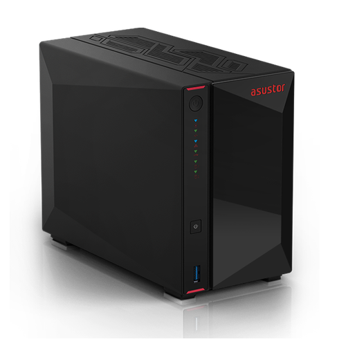 Cетевое хранилище ASUSTOR AS5402T 2-Bay NAS/Media player/Intel Celeron N5105 2.0GHz up to 2.9GHz, 4GB SO-DIMM DDR4, noHDD(HDD, SSD),/2x 2,5Gb (LAN)/3xUSB3.2, HDMI; 90IX01R1-BW3S20 (AS5402T)