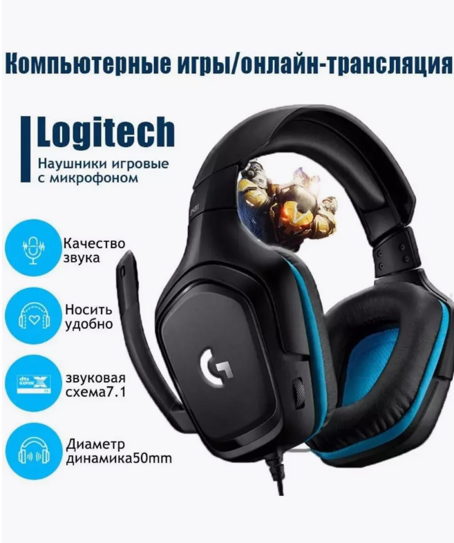 Компьютерная гарнитура Logitech - фото №18