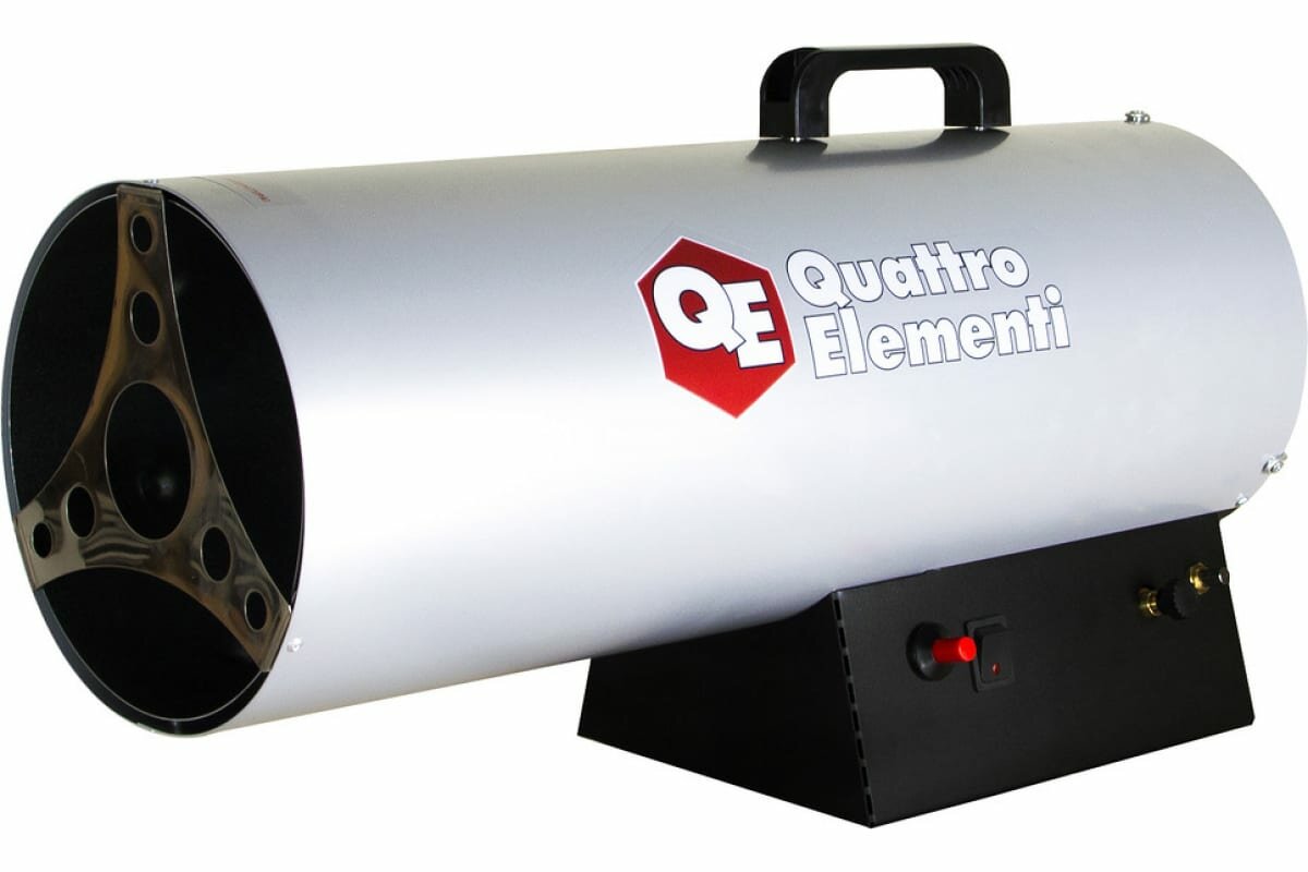 Тепловая пушка газовая QUATTRO ELEMENTI QЕ-20G, обогреватель 20 кВт с пьезо поджигом, напольный бытовой для гаража стройки, мастерской