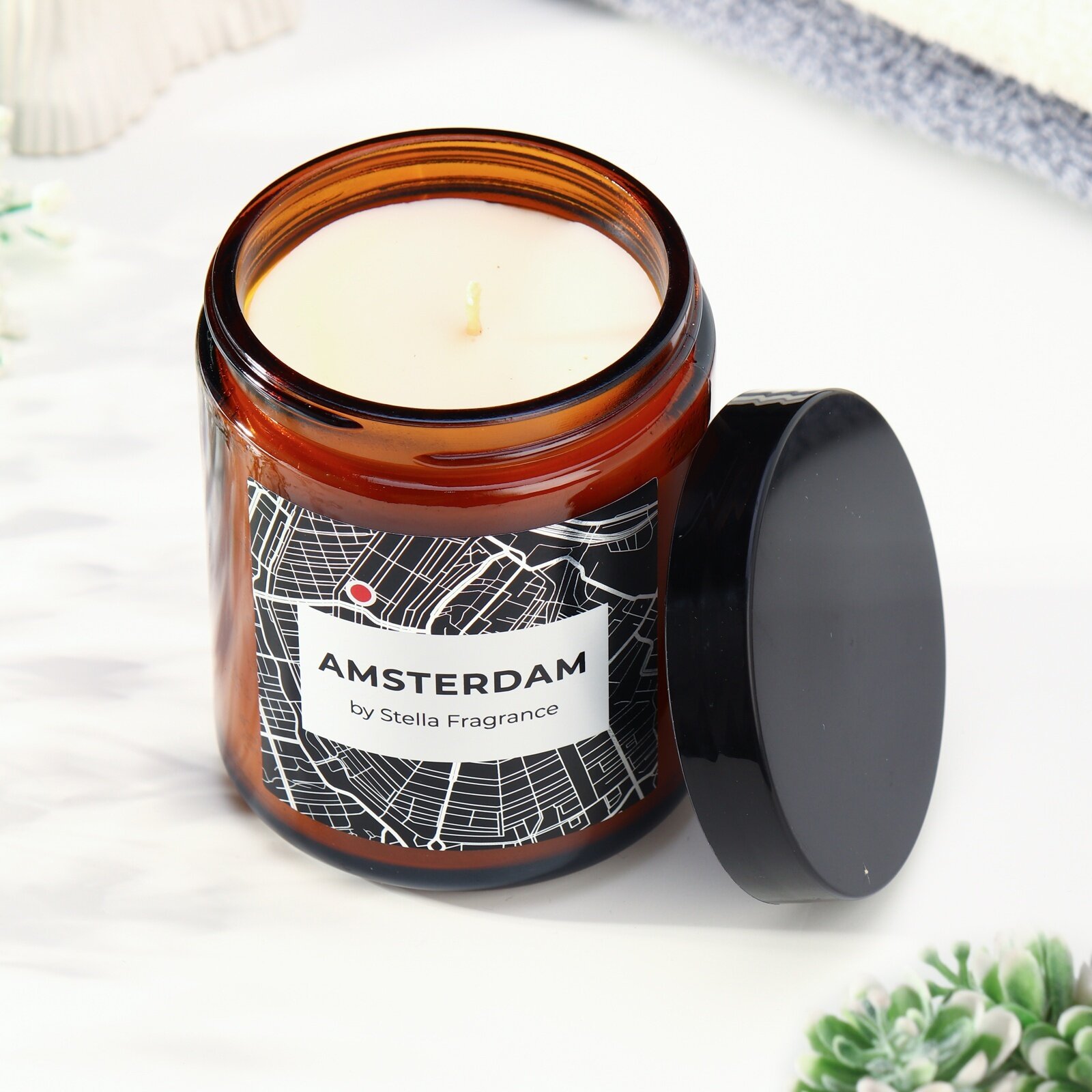 Свеча ароматическая Stella Fragrance Amsterdam 250 г - фото №3