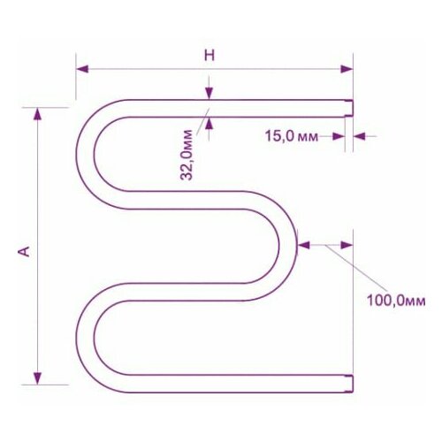 Полотенцесушитель ZOX М 60x40 1'