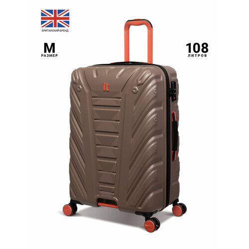 фото Чемодан it luggage, 108 л, размер m, оранжевый, коричневый