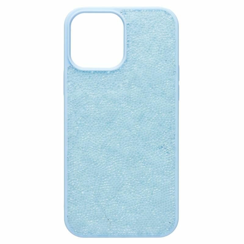 Чехол для iPhone 13 Pro Max пластиковый Posh Shine <голубой>